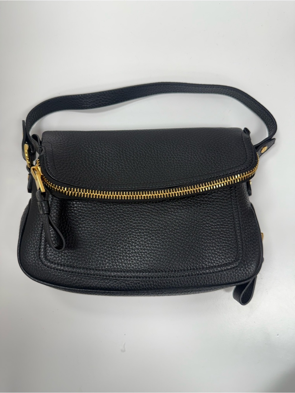 Tom Ford Jennifer Medium Double Strap Bag in Grained Leather *(SEE DESCRIPTION)*